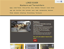 Tablet Screenshot of lorieesser.info